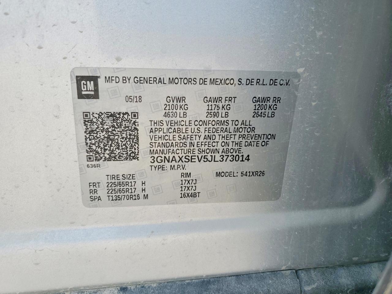 2018 CHEVROLET EQUINOX