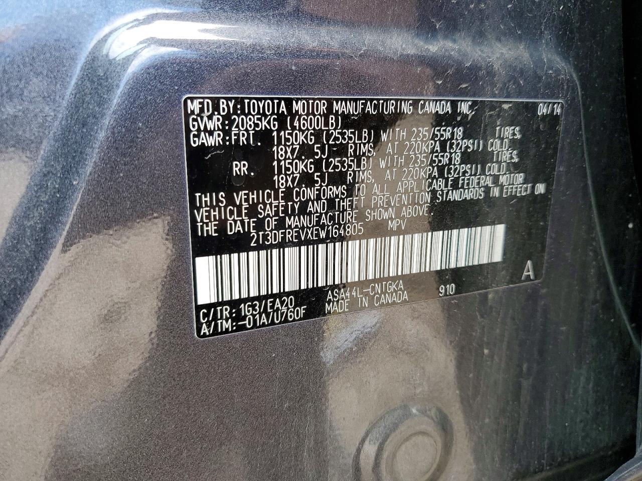 2014 TOYOTA RAV4