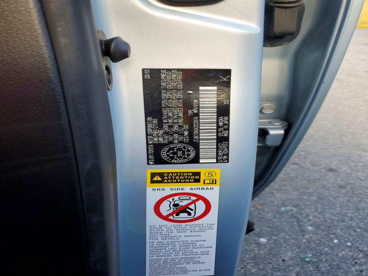 2010 LEXUS RX450