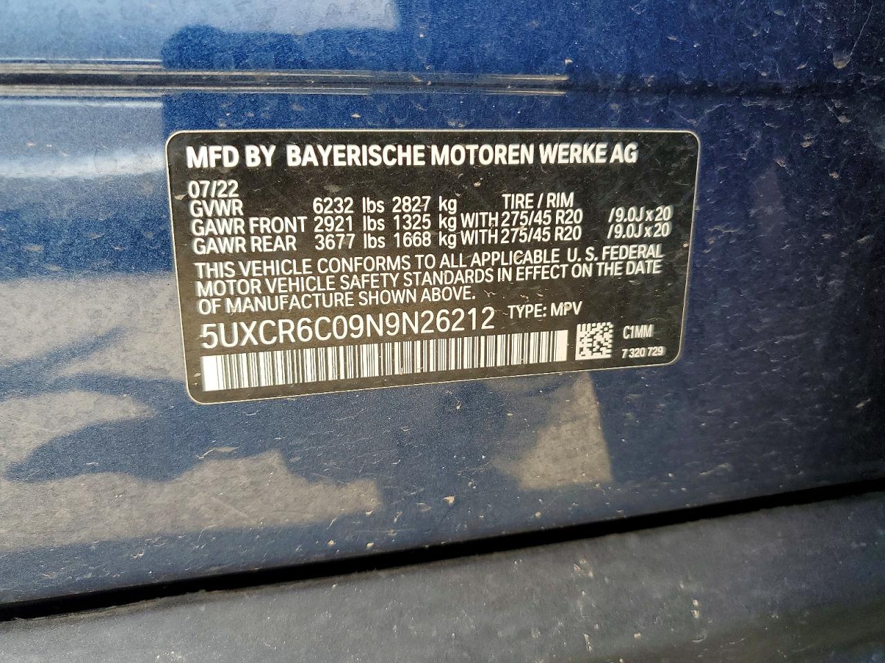 2022 BMW X5