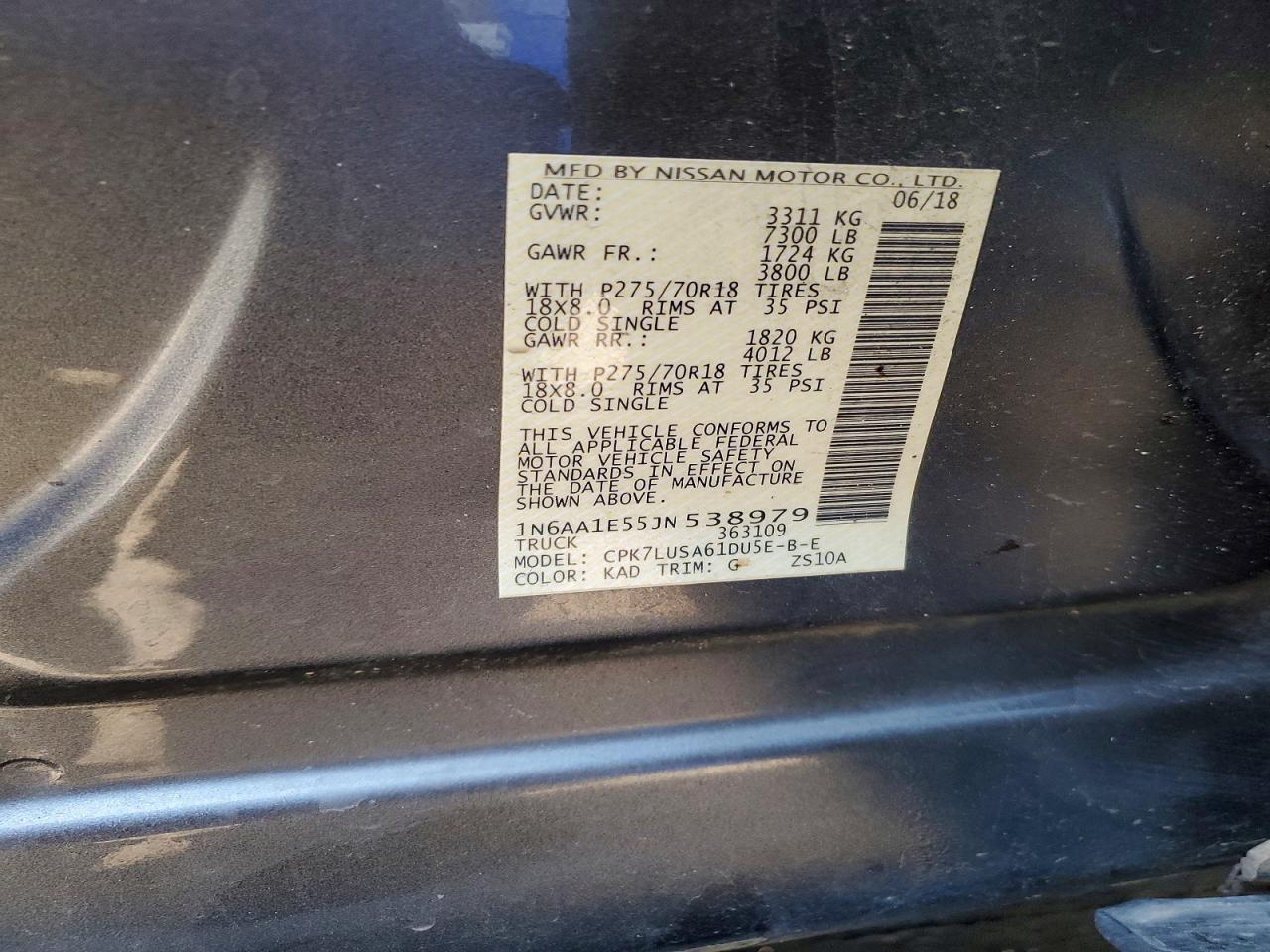 2018 NISSAN TITAN
