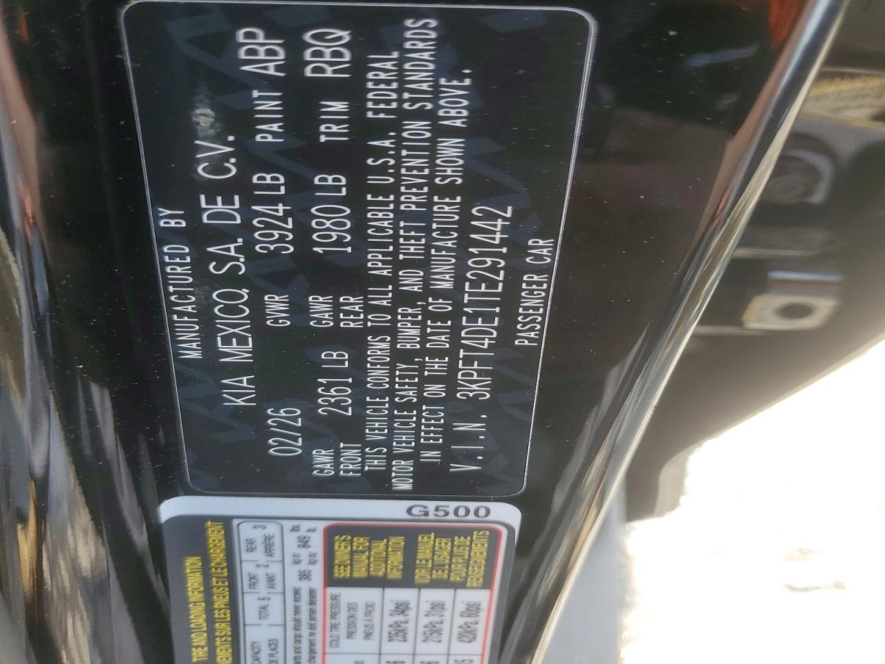 2026 KIA ALL OTHER
