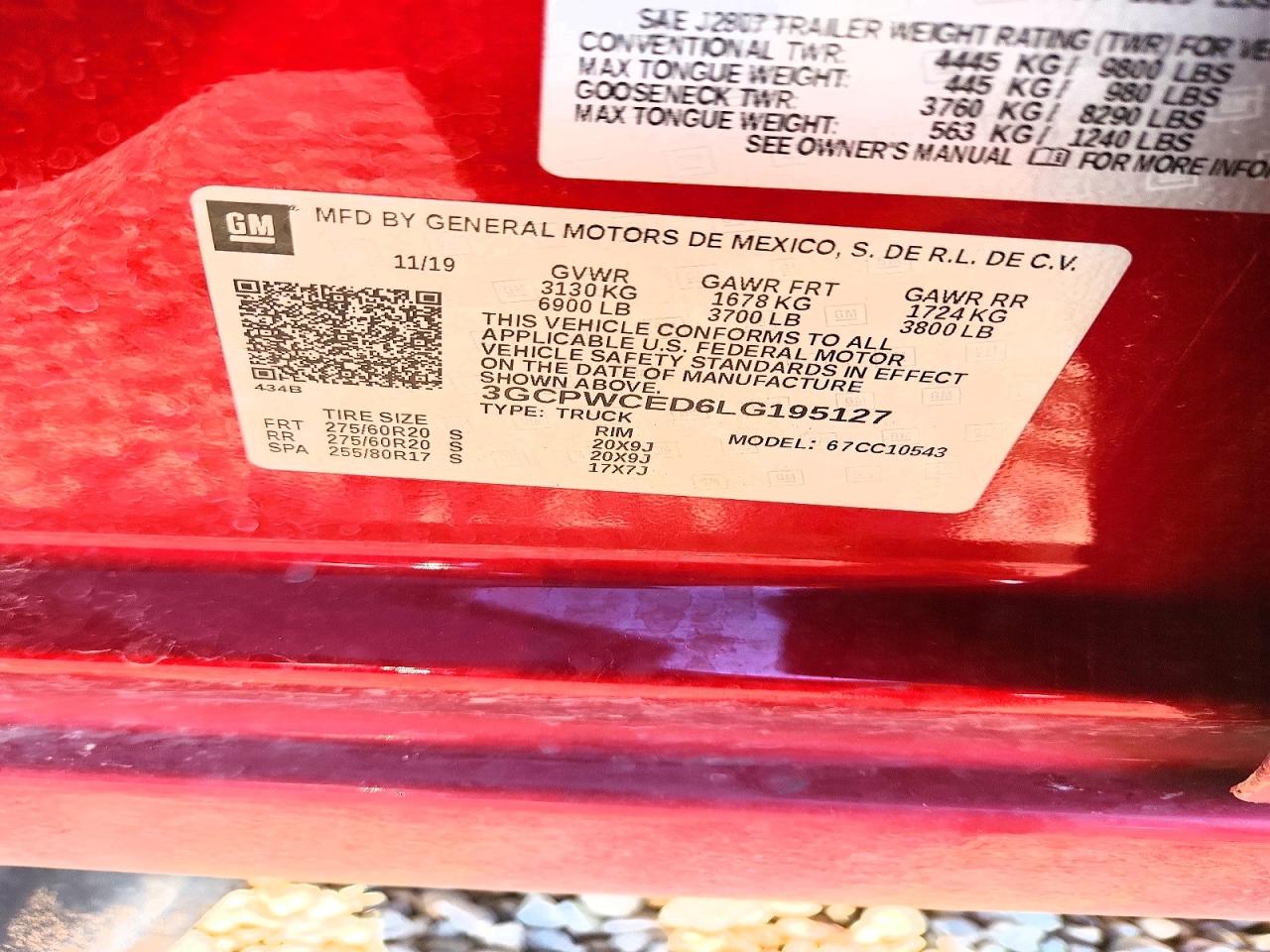 2020 CHEVROLET SILVERADO