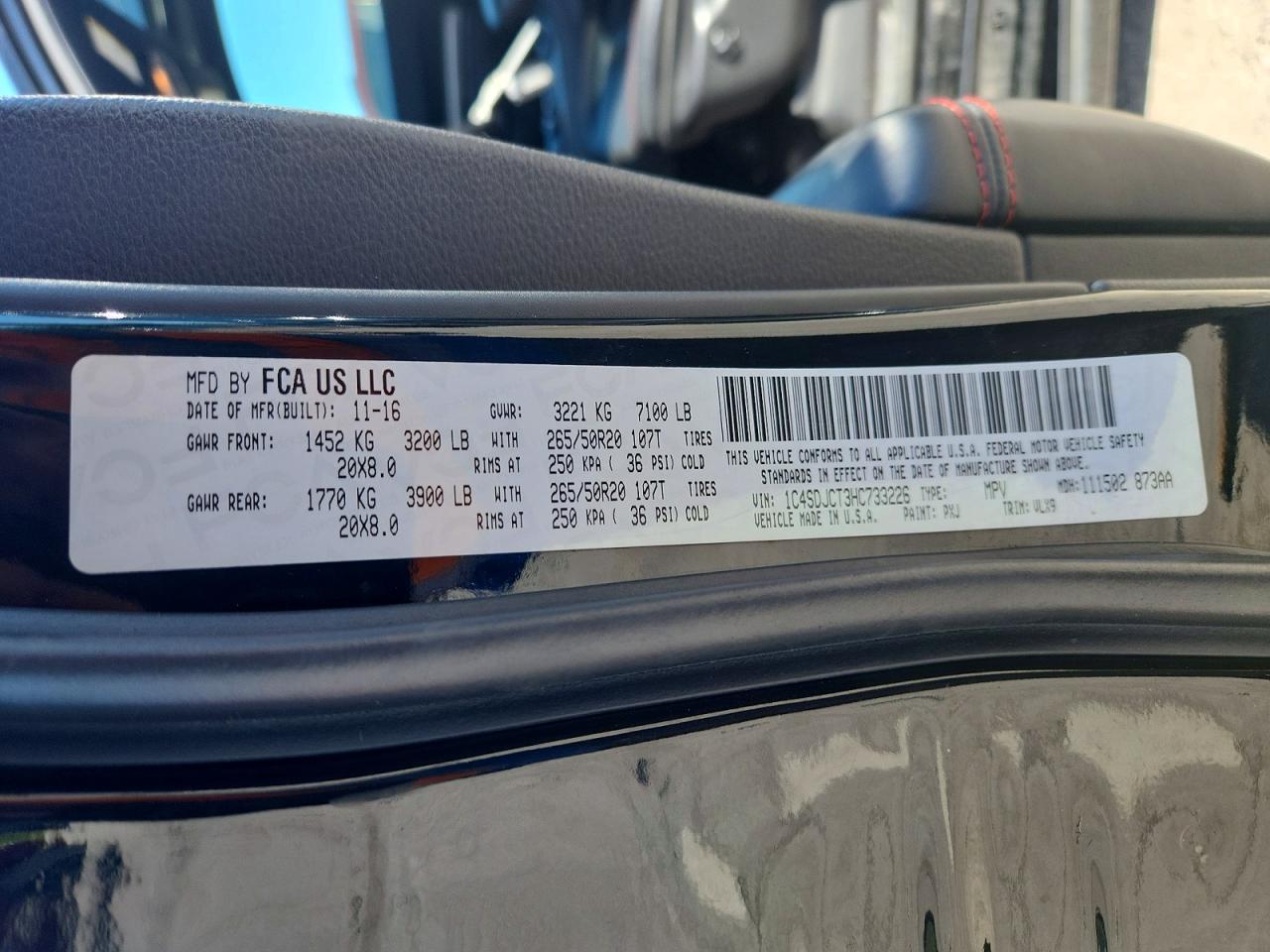 2017 DODGE DURANGO