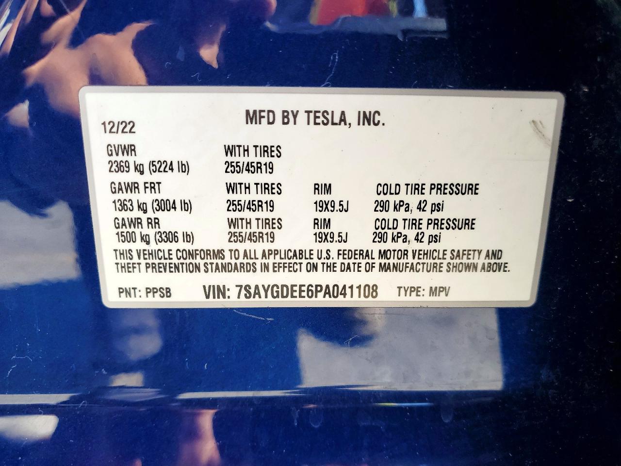 2023 TESLA MODEL Y
