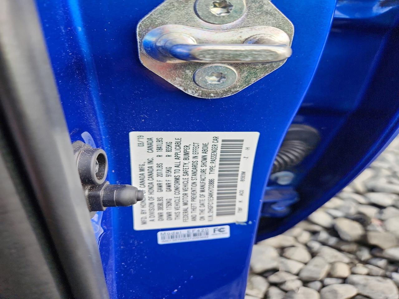 2019 HONDA CIVIC