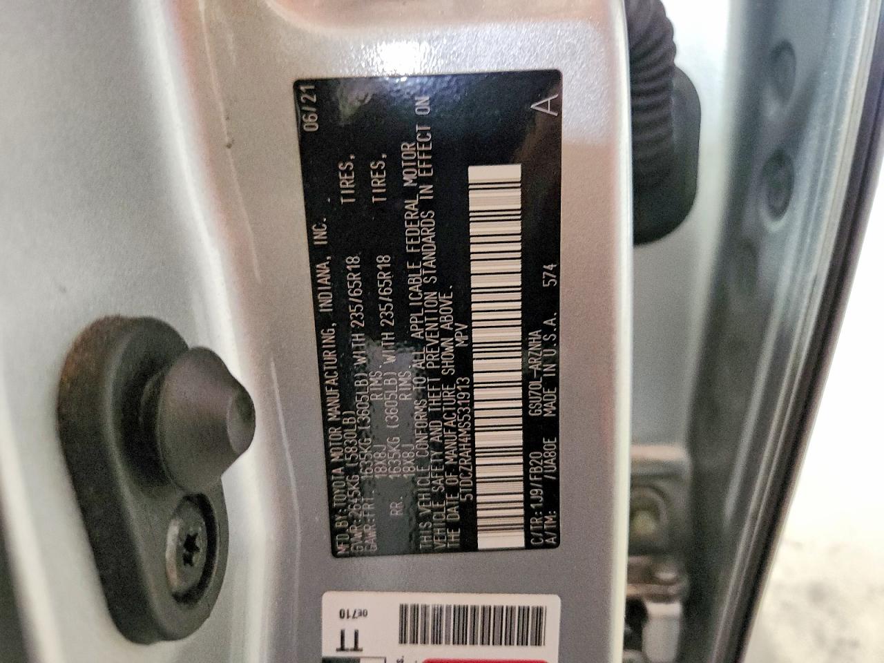 2021 TOYOTA HIGHLANDER