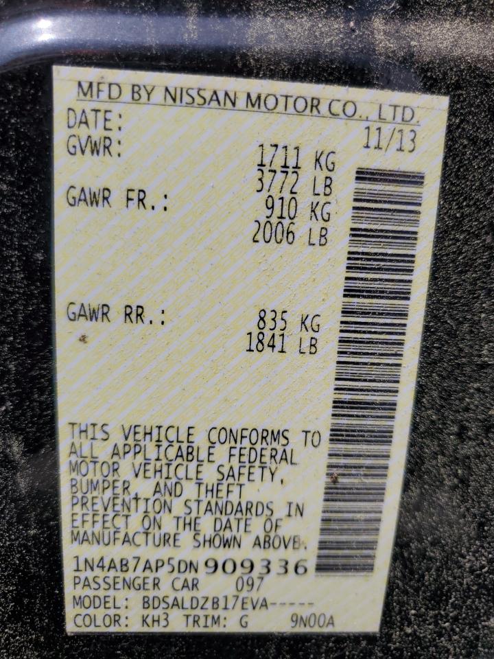 2013 NISSAN SENTRA