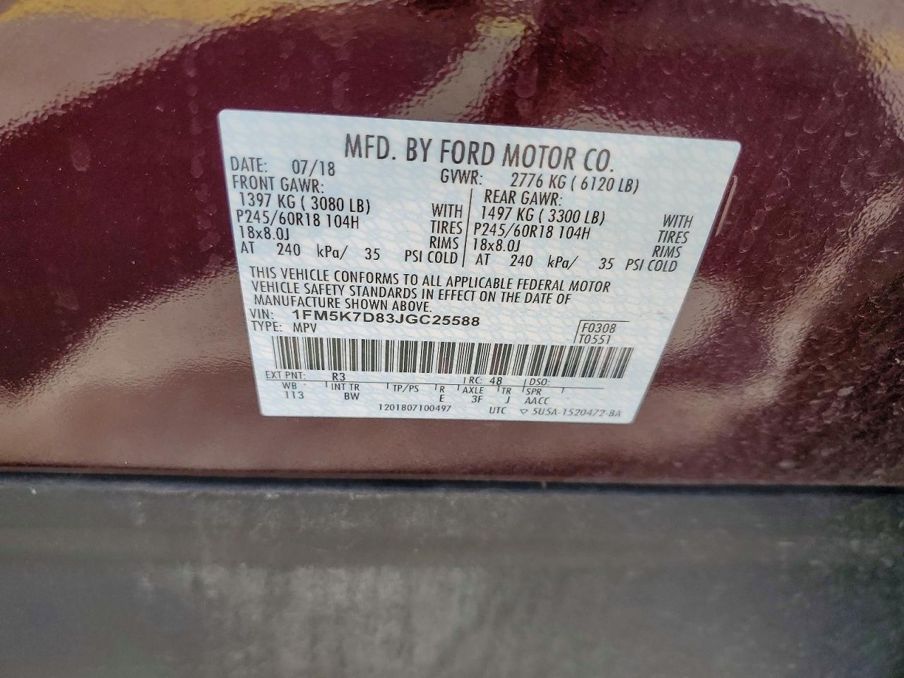 2018 FORD EXPLORER