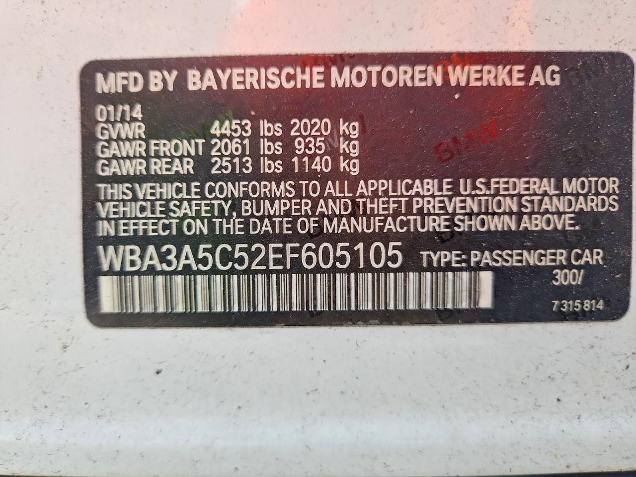 2014 BMW 3 SERIES