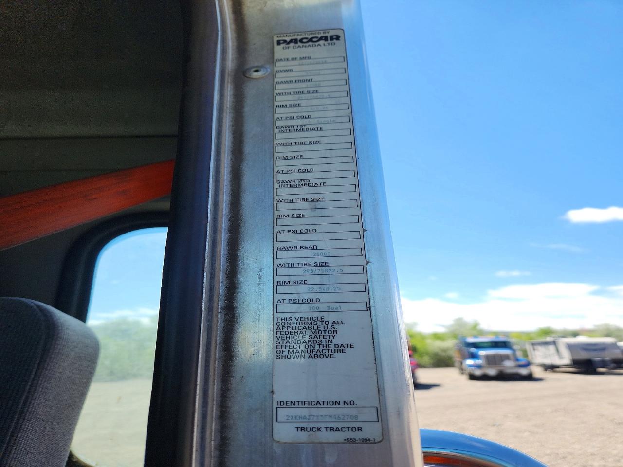 2015 KENWORTH ALL OTHER