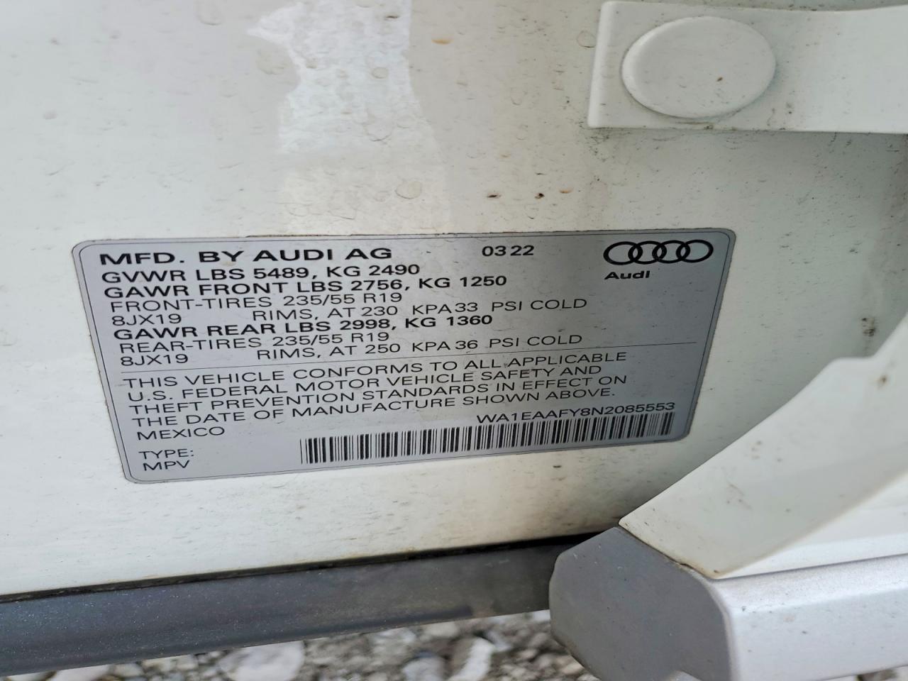 2022 AUDI Q5