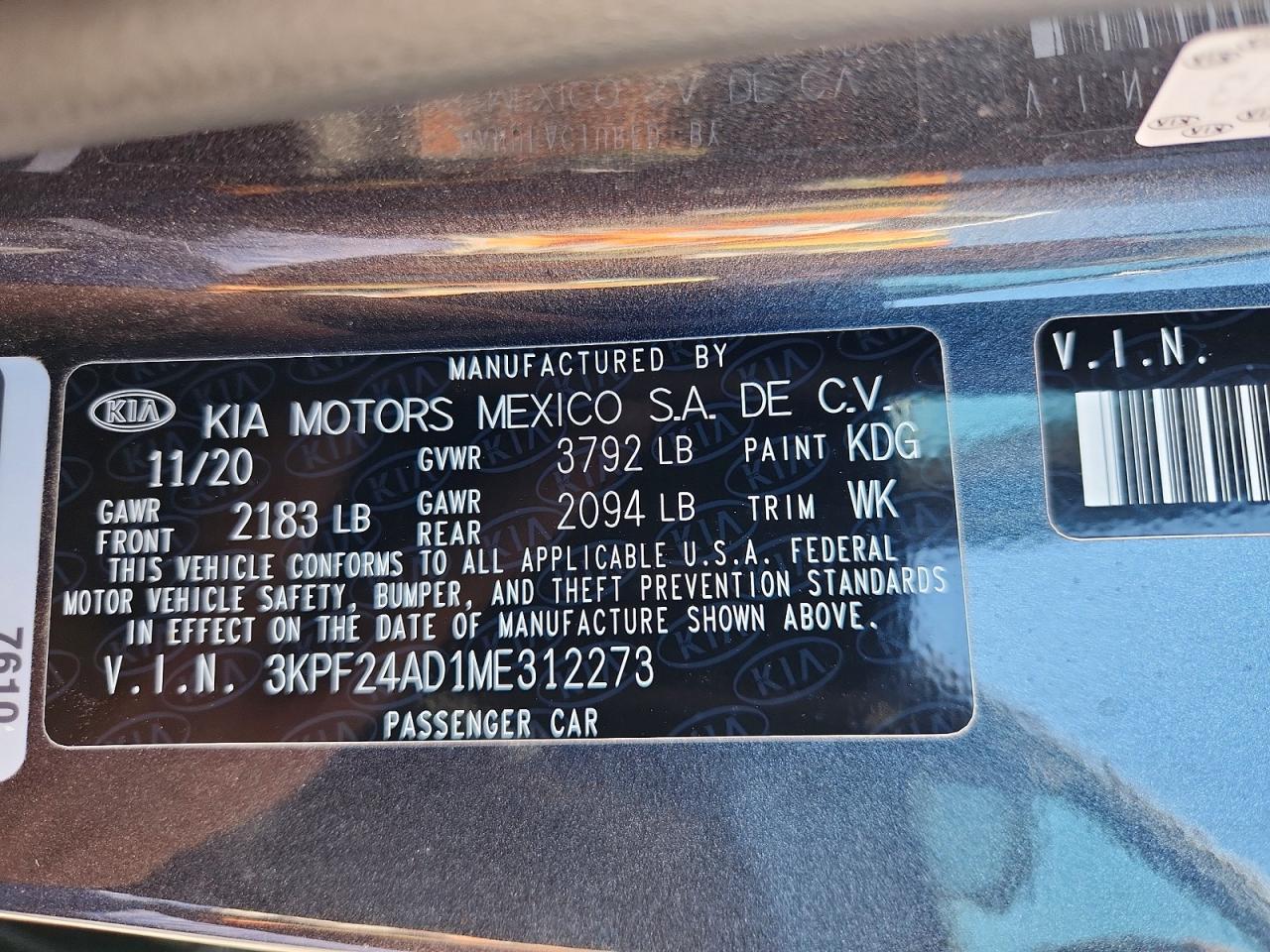 2021 KIA FORTE