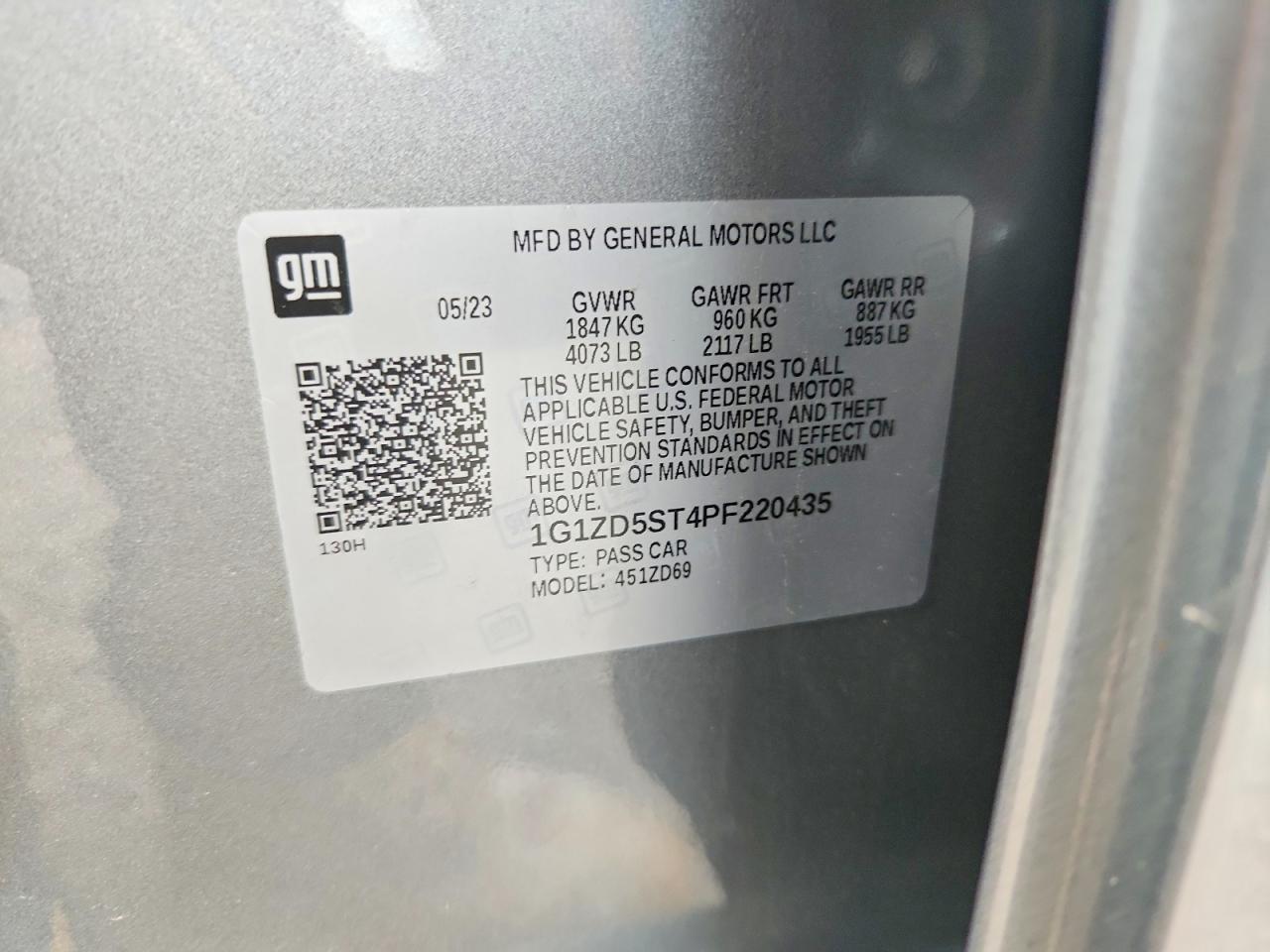 2023 CHEVROLET MALIBU