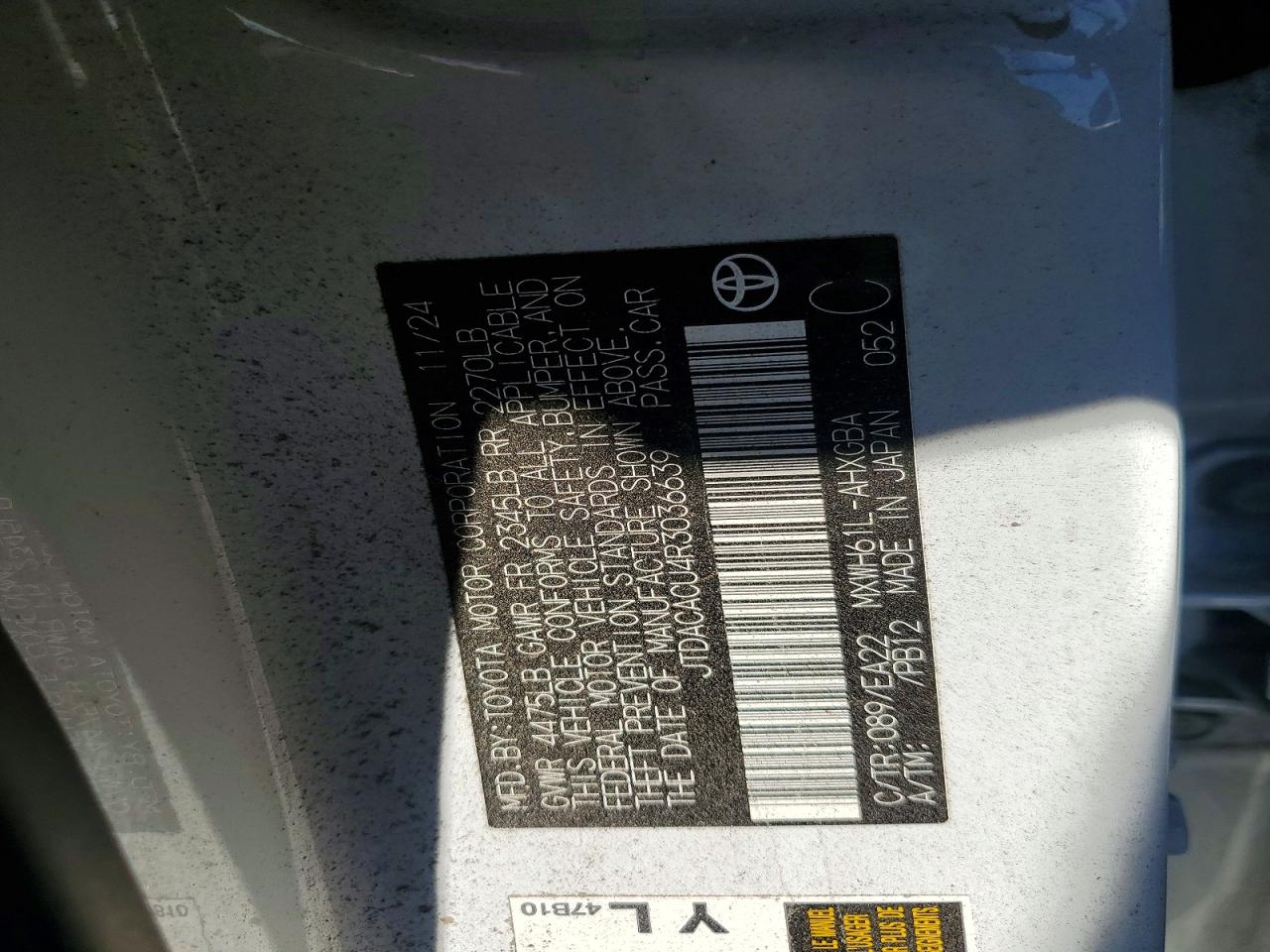 2024 TOYOTA PRIUS