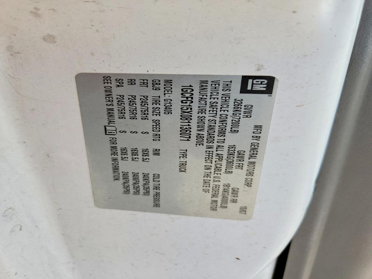 2008 CHEVROLET EXPRESS