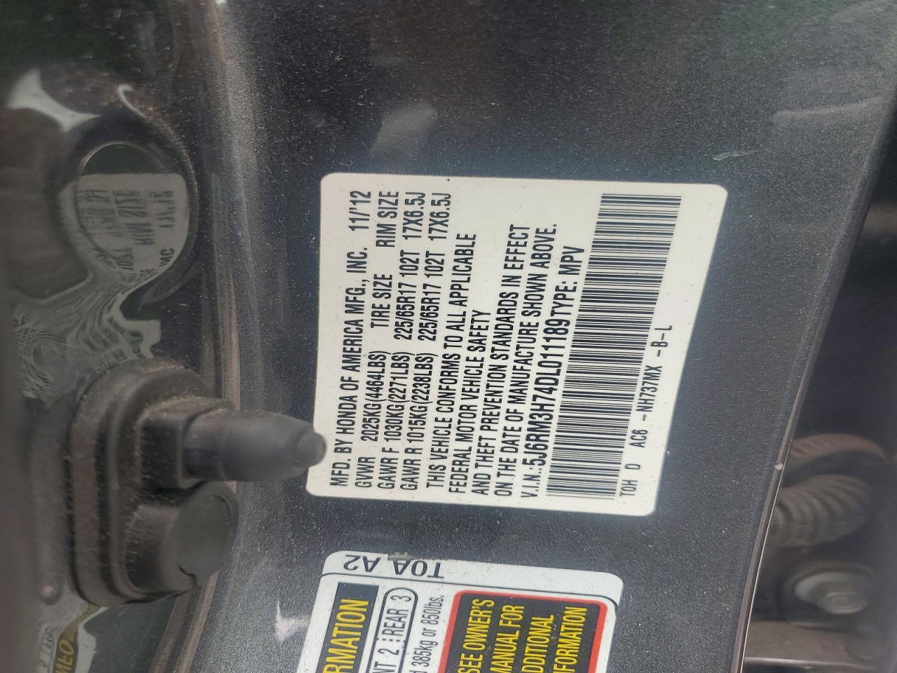 2013 HONDA CRV