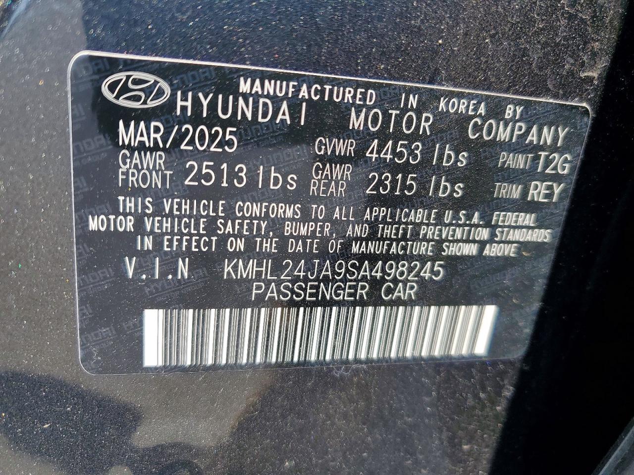 2025 HYUNDAI SONATA SE