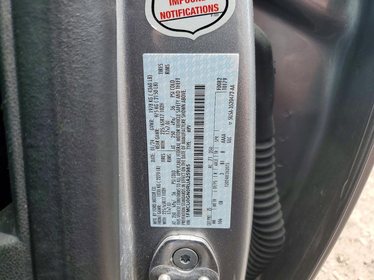 2024 FORD ESCAPE