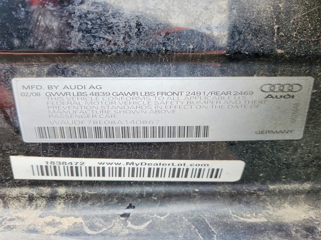 2008 AUDI A4