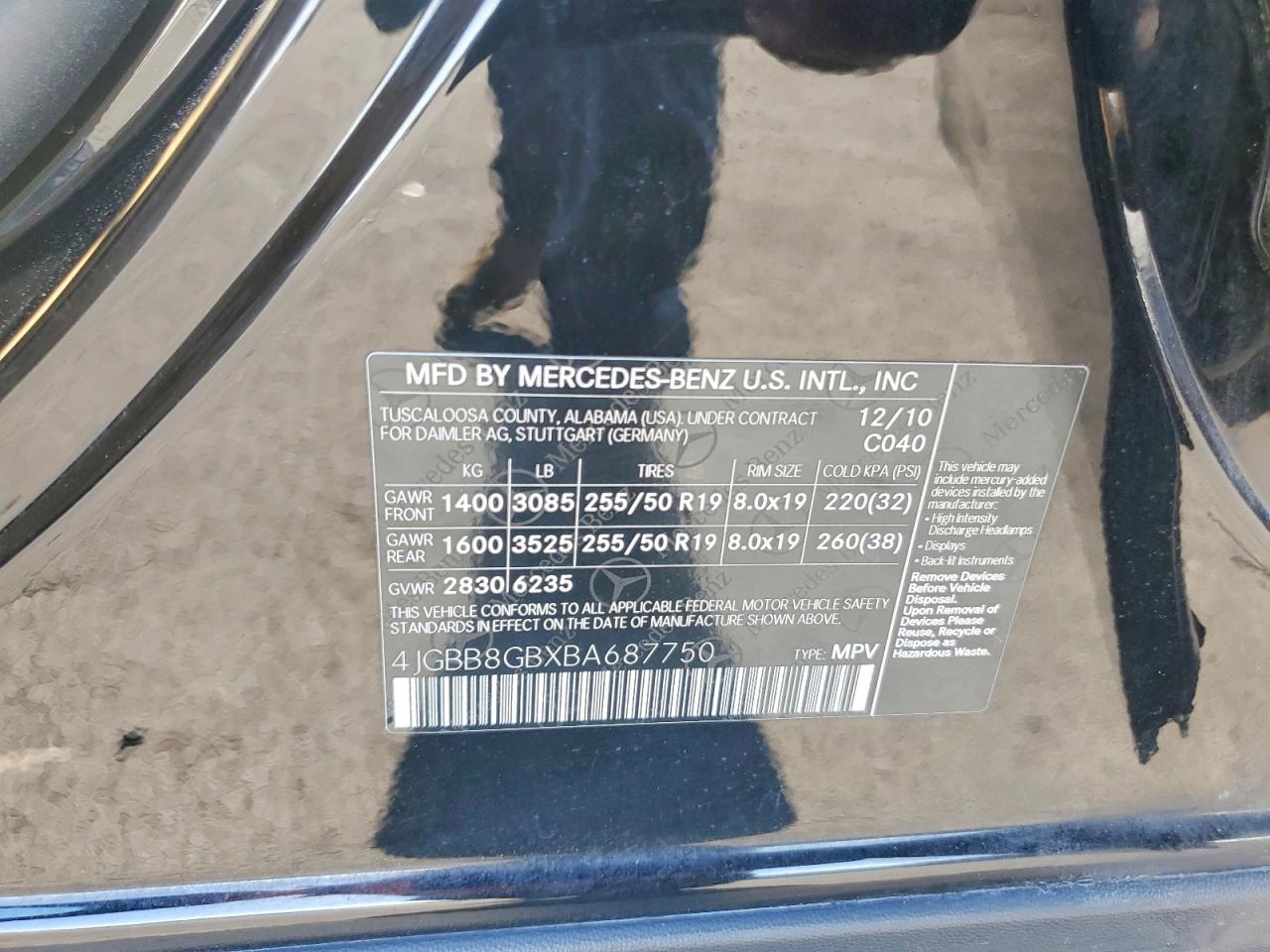 2011 MERCEDES-BENZ M-CLASS