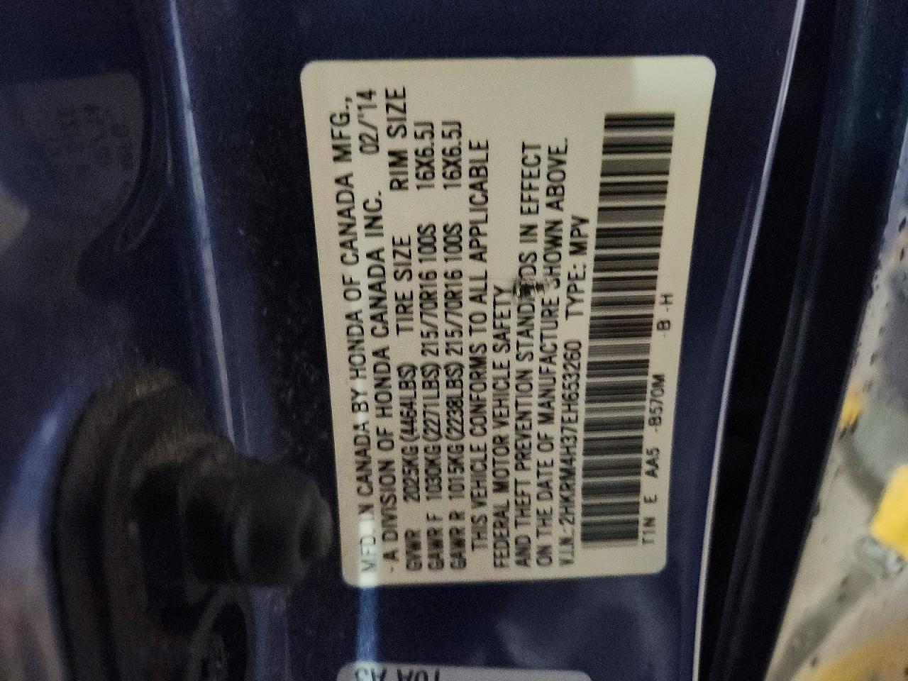 2014 HONDA CRV