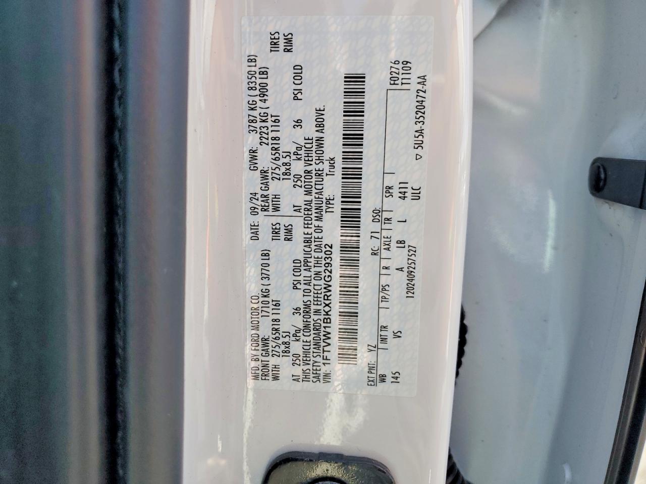 2024 FORD F150