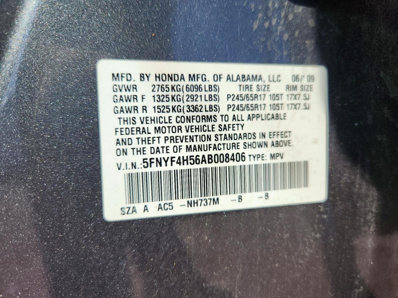 2010 HONDA PILOT