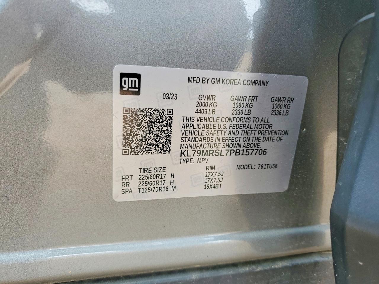 2023 CHEVROLET TRAILBLAZE