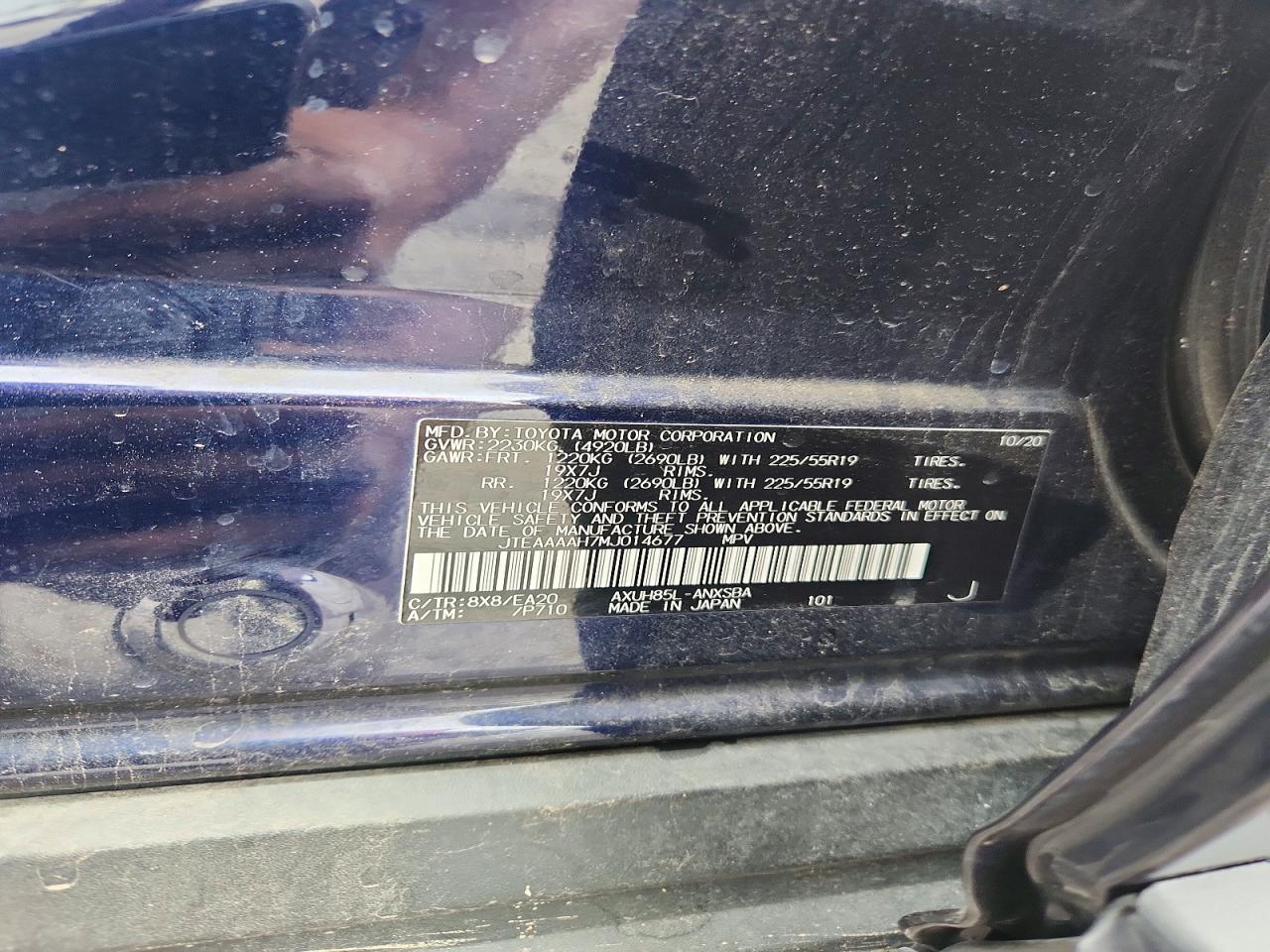 2021 TOYOTA VENZA