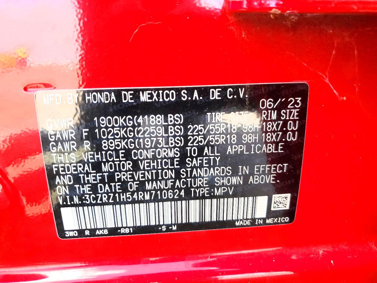 2024 HONDA HR-V