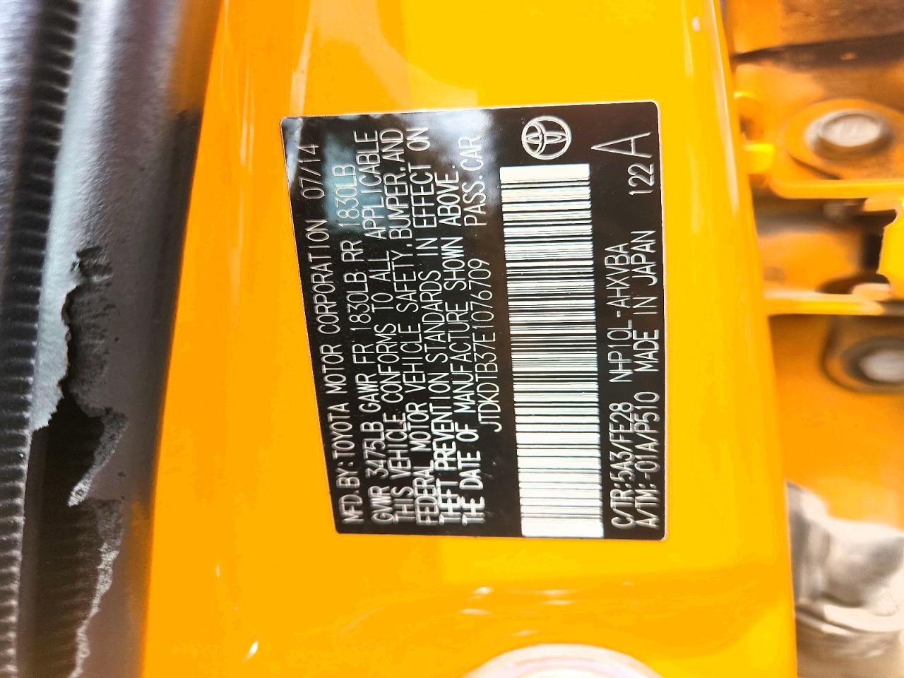 2014 TOYOTA PRIUS