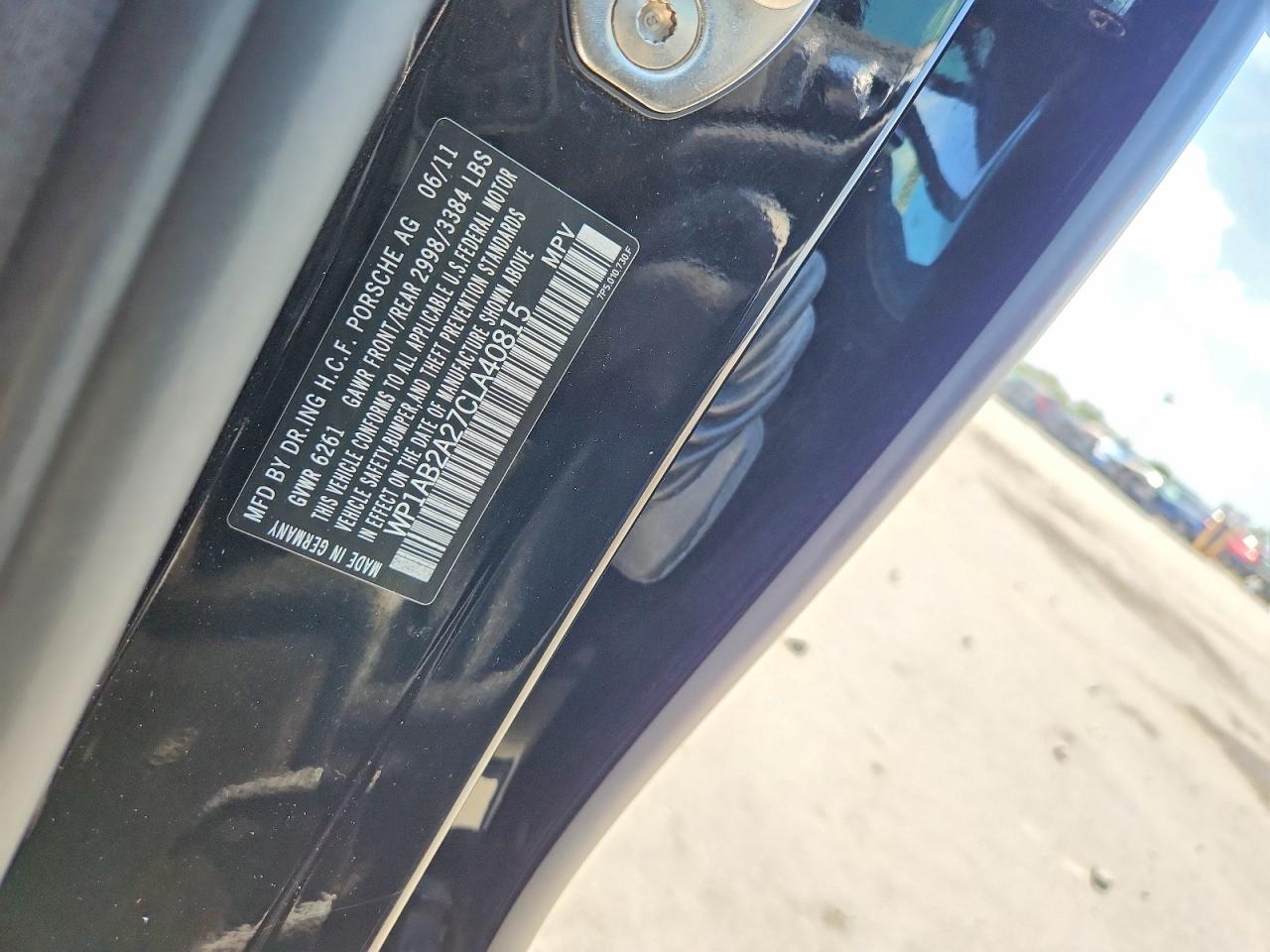 2012 PORSCHE CAYENNE