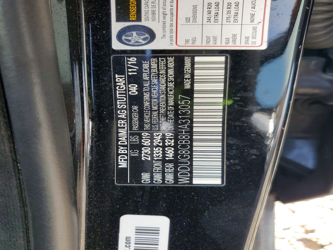 2017 MERCEDES-BENZ S-CLASS