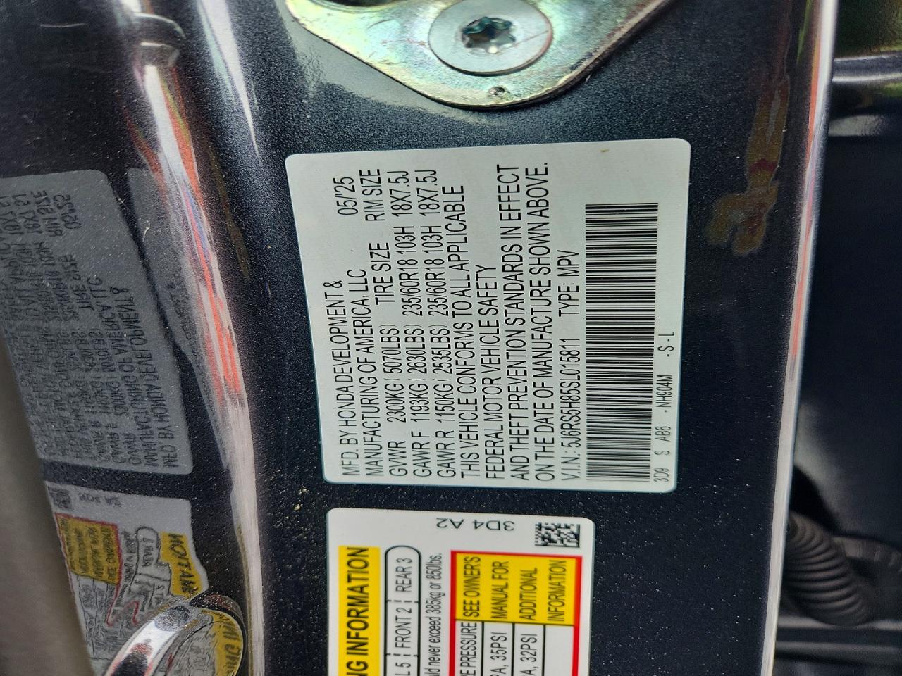 2025 HONDA CRV