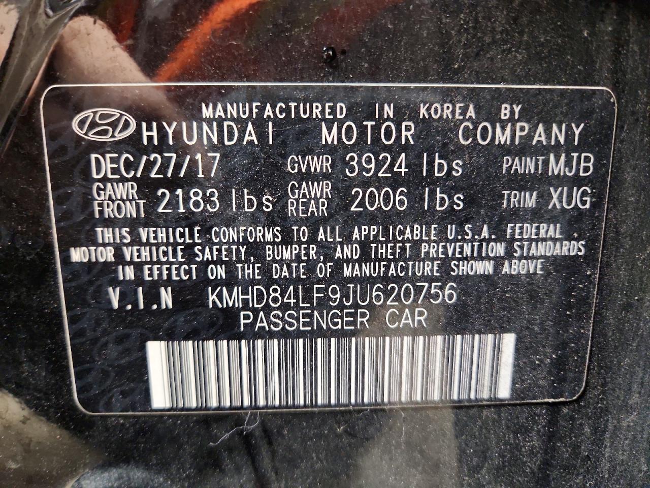 2018 HYUNDAI ELANTRA