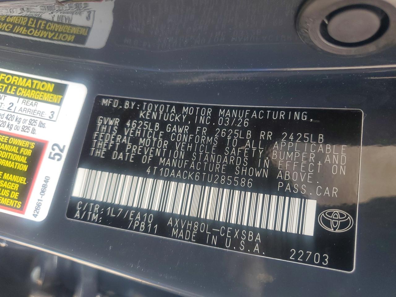 2026 TOYOTA CAMRY