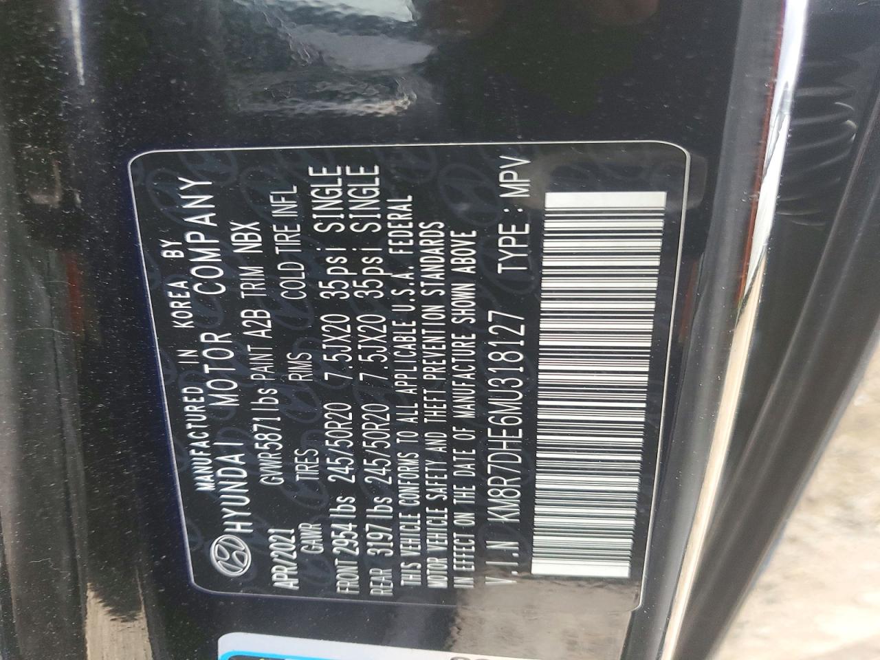 2021 HYUNDAI PALISADE