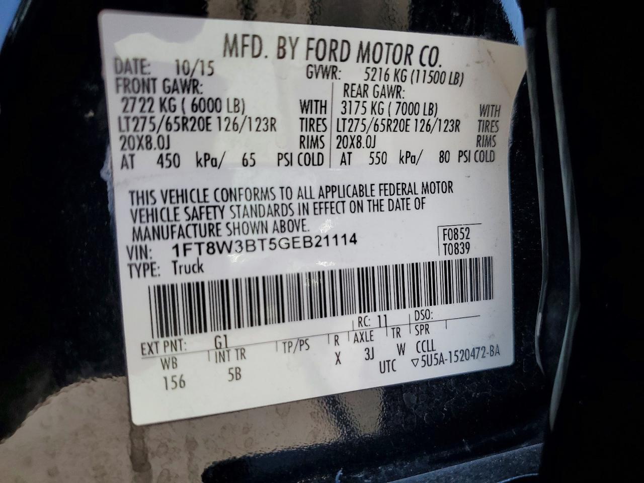 2016 FORD F350