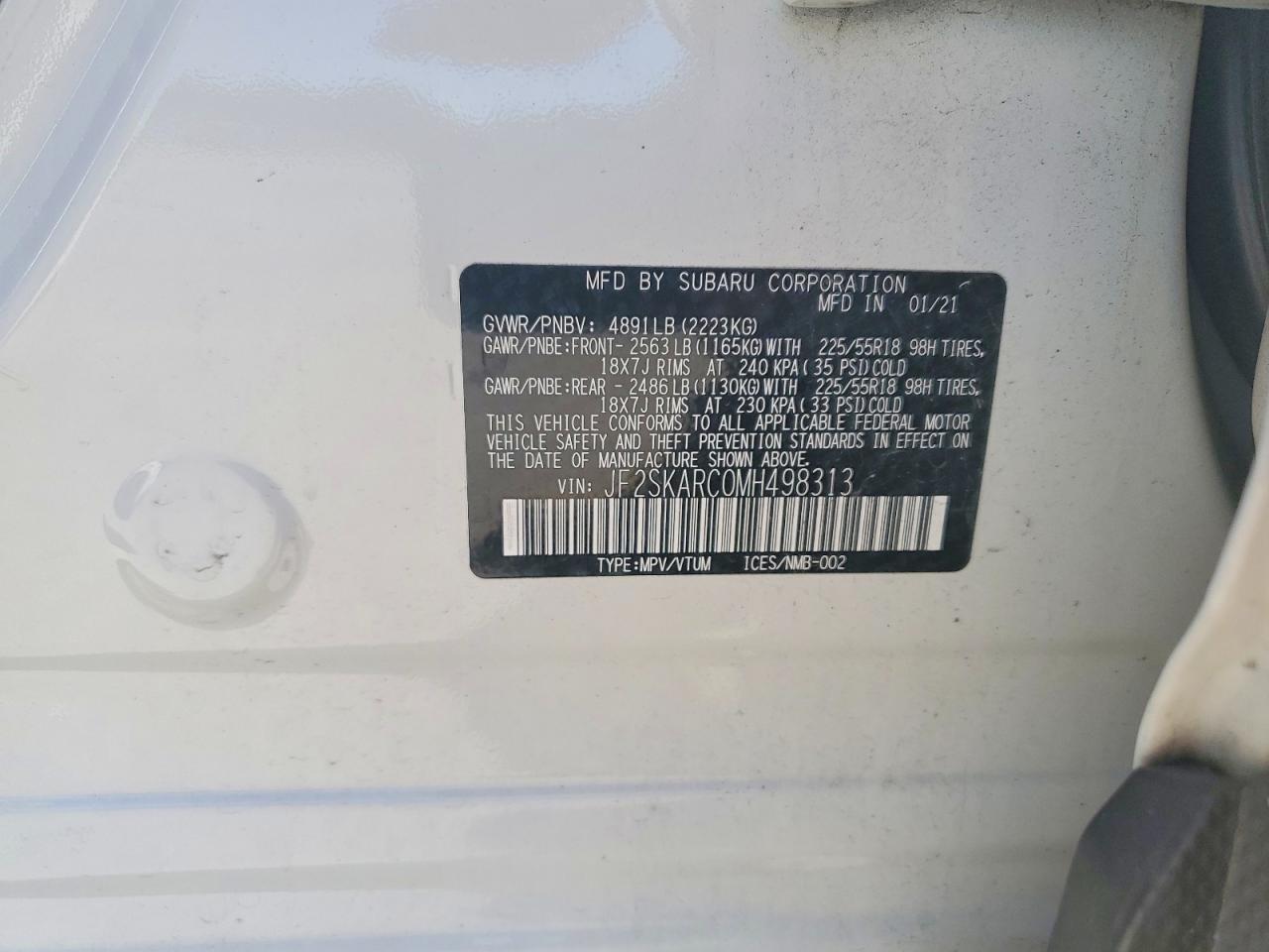 2021 SUBARU FORESTER