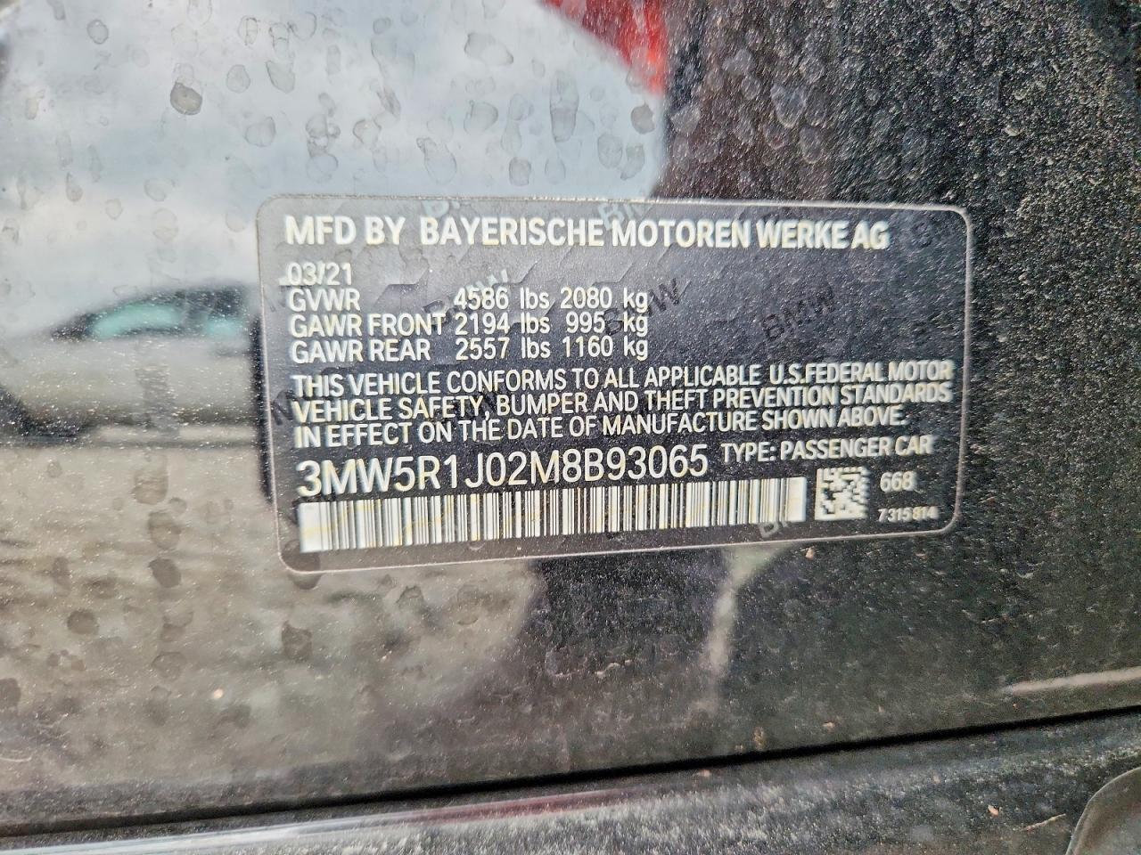2021 BMW 3 SERIES