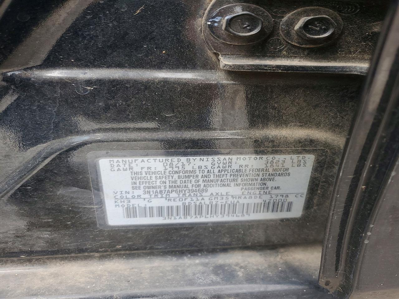 2017 NISSAN SENTRA