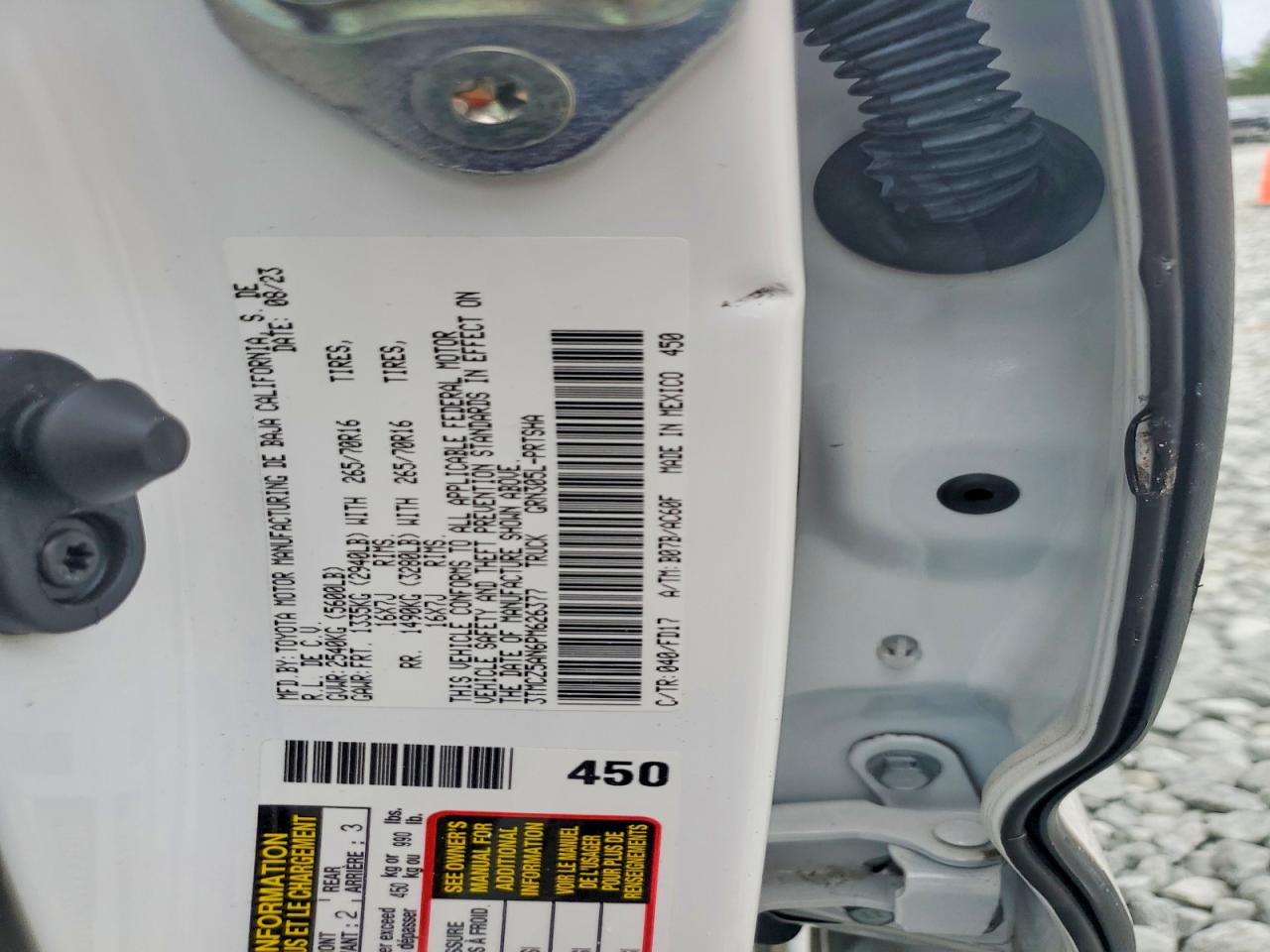 2023 TOYOTA TACOMA