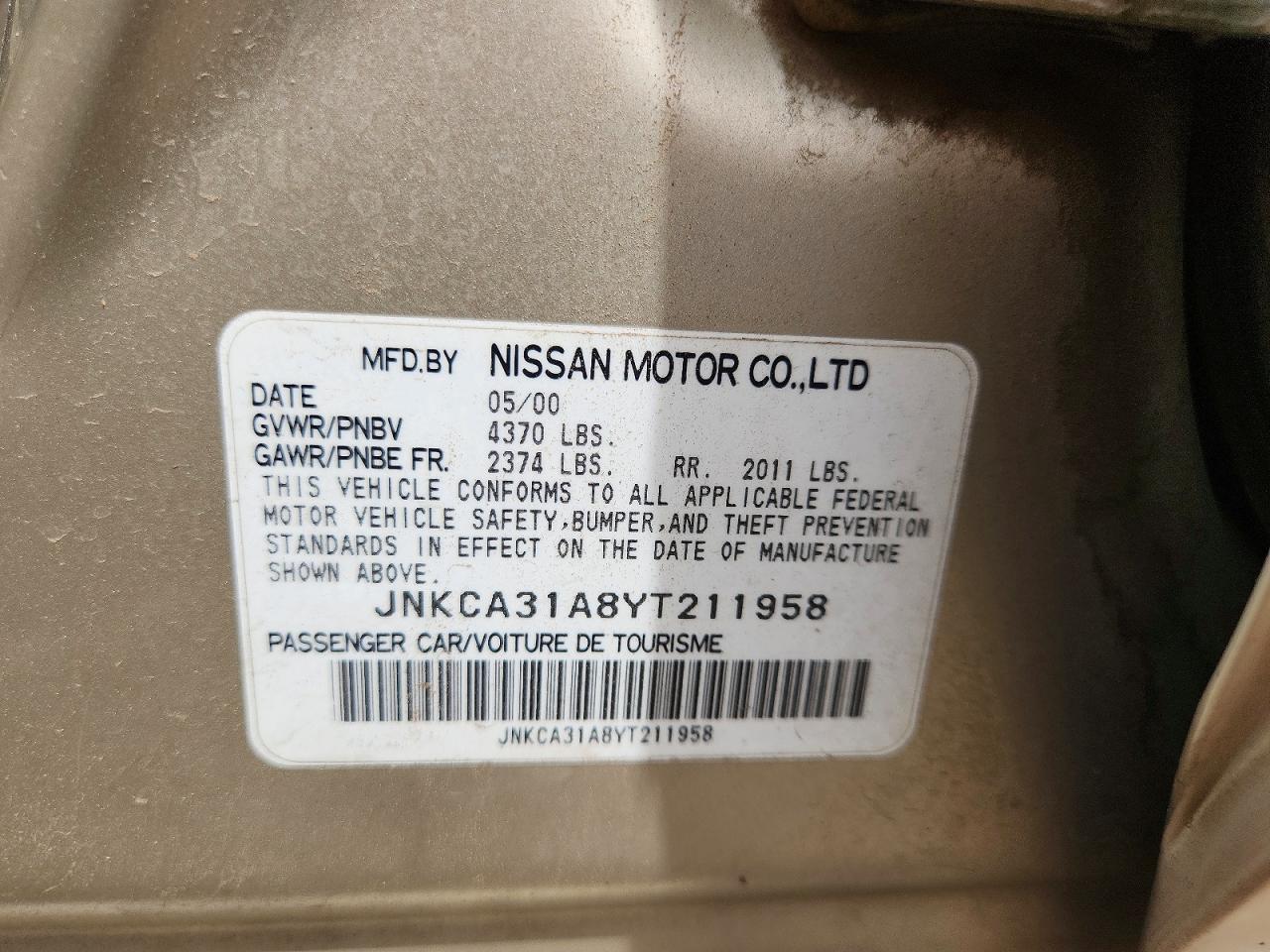 2000 INFINITI I30