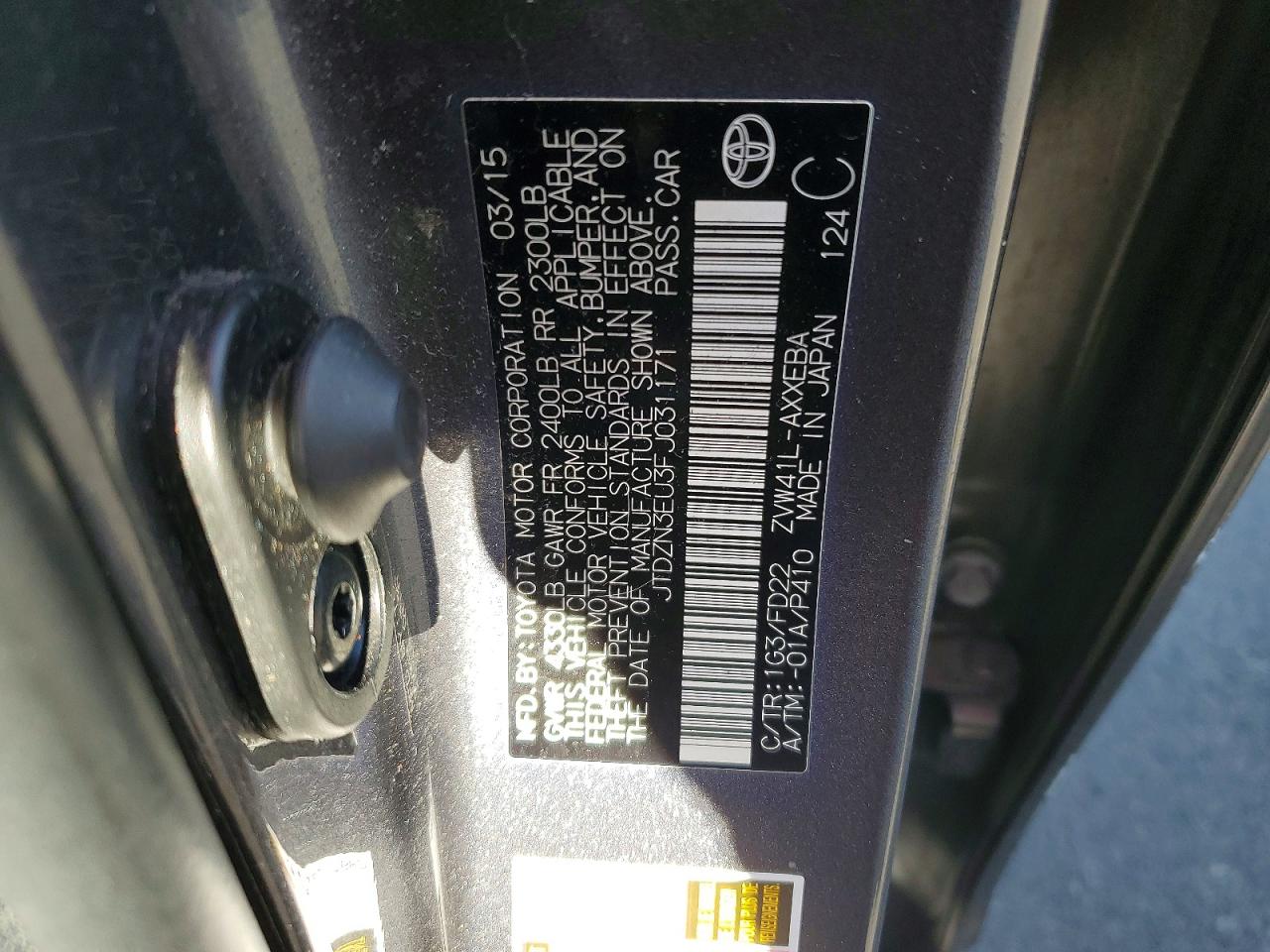 2015 TOYOTA PRIUS