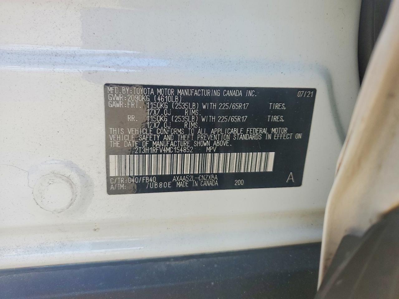 2021 TOYOTA RAV4