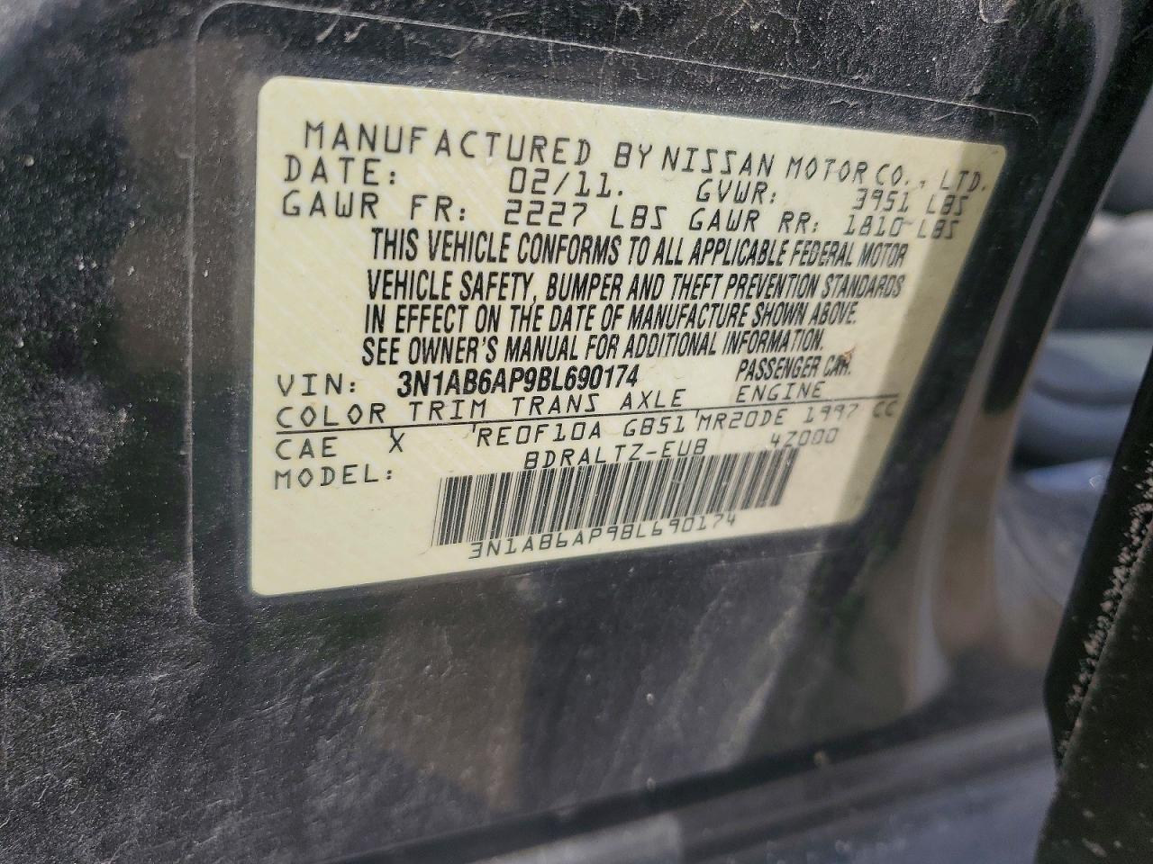 2011 NISSAN SENTRA