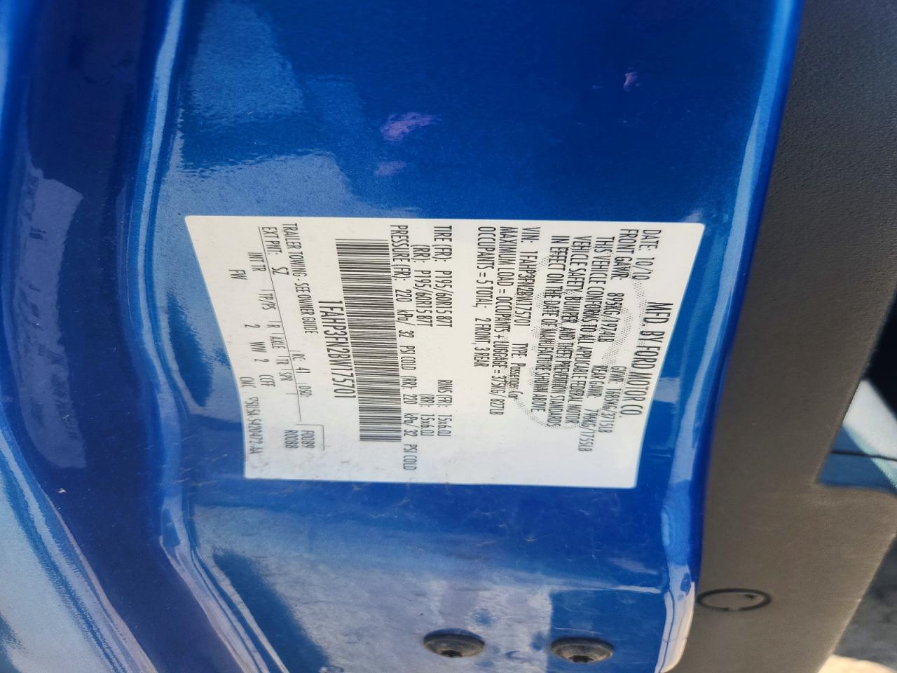 2011 FORD FOCUS