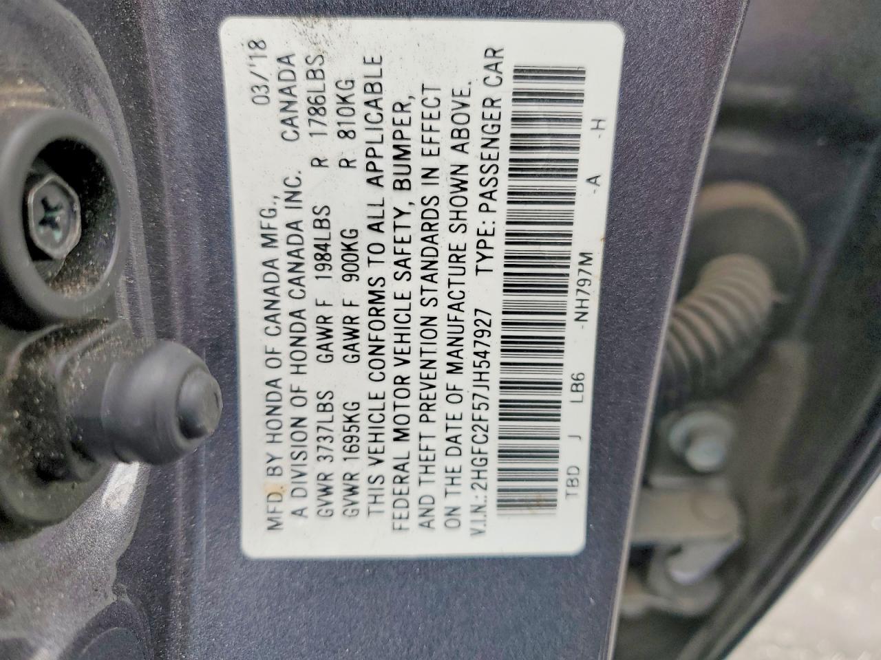 2018 HONDA CIVIC