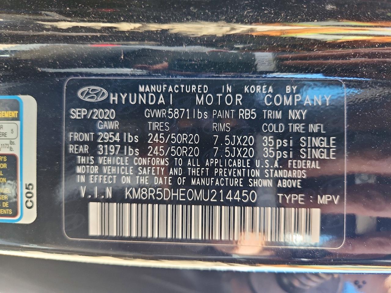 2021 HYUNDAI PALISADE